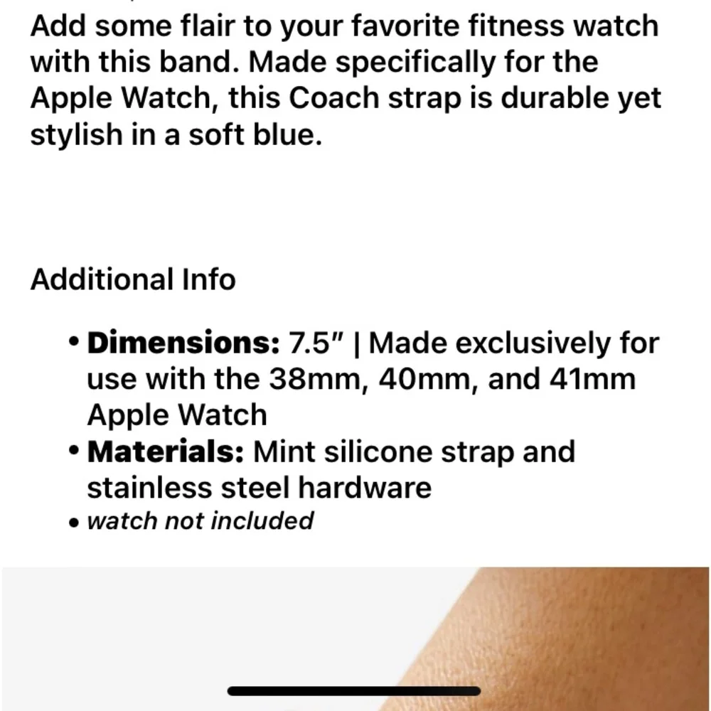 NEW Coach Apple Watch Strap - Picture 4 of 5